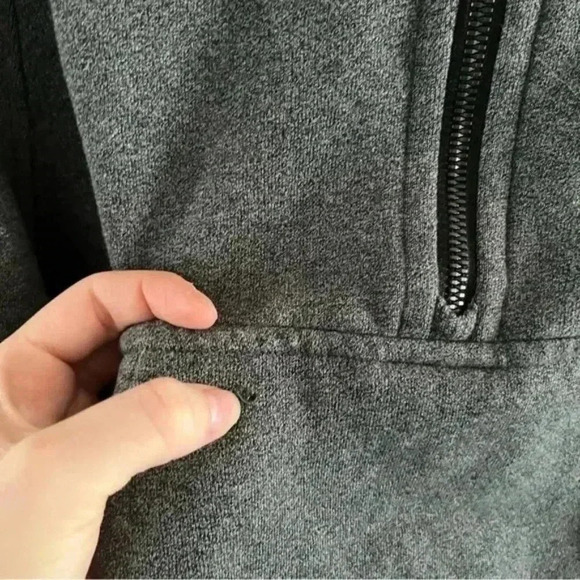 LULULEMON Gray Scuba Oversized Half-Zip Hoodie - Picture 8 of 10